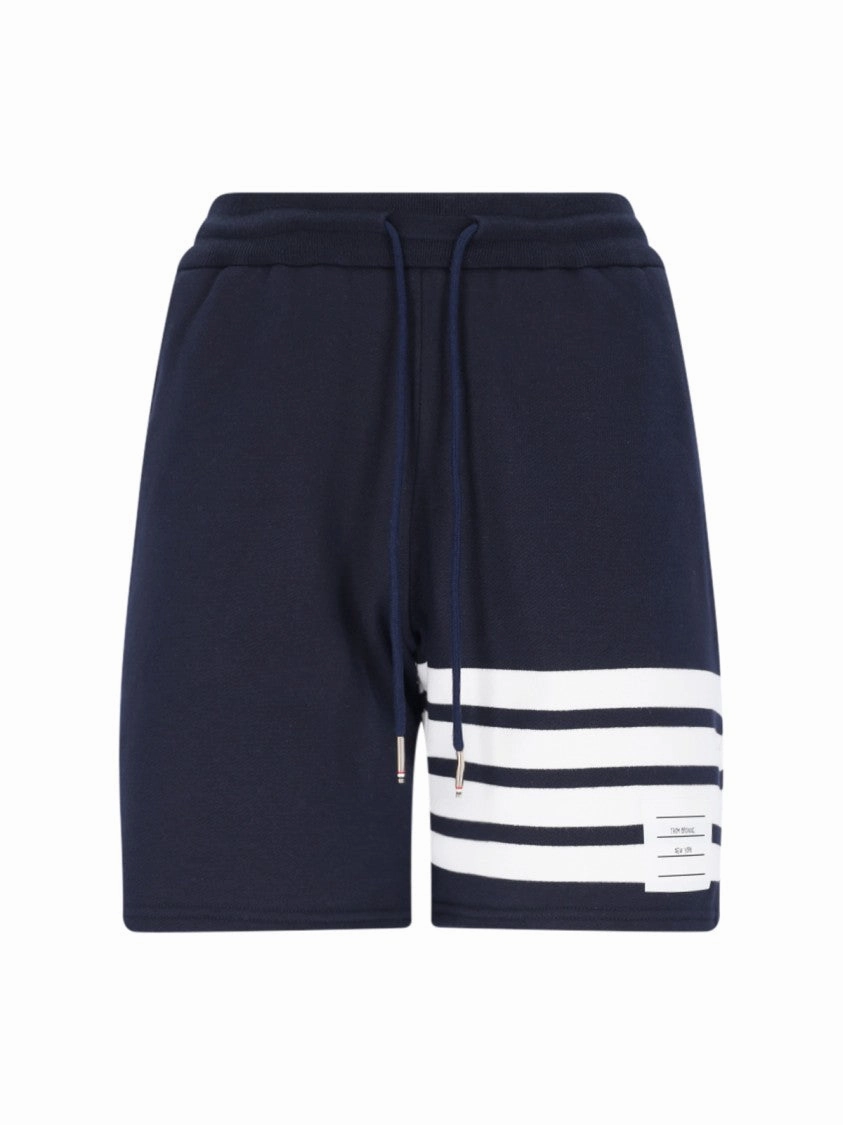 4-Bar" Sport Shorts  Blue finance industry