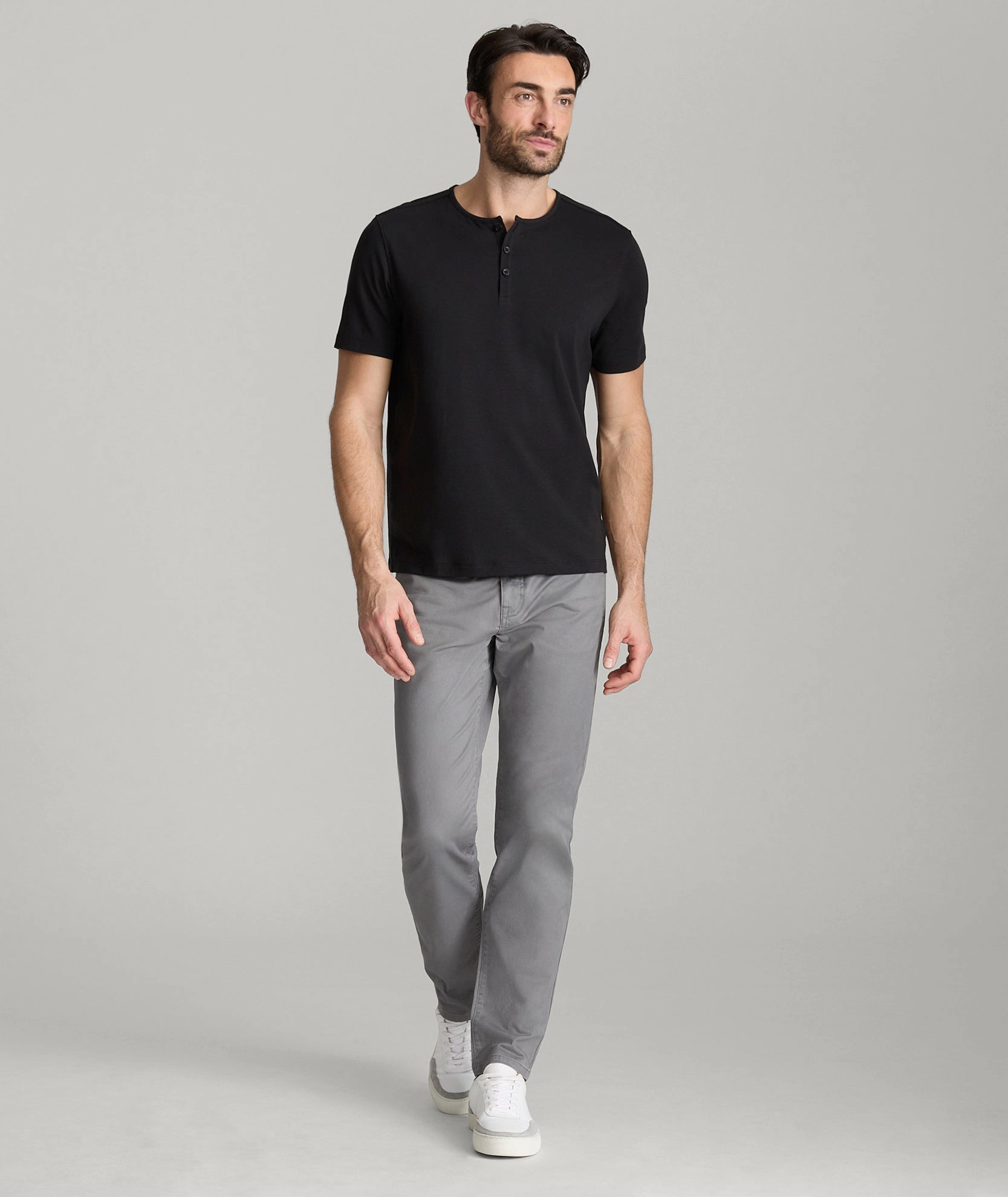 Sporty Design 5-Pocket Chino Pants