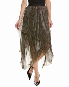 AllSaints Veena Skirt Invisible Seams Faux Leather