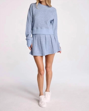 Gavyn Skirt In Blue Mist Day Wear Tassel accents