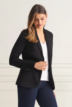 clean design Classic Ponte Blazer - Black