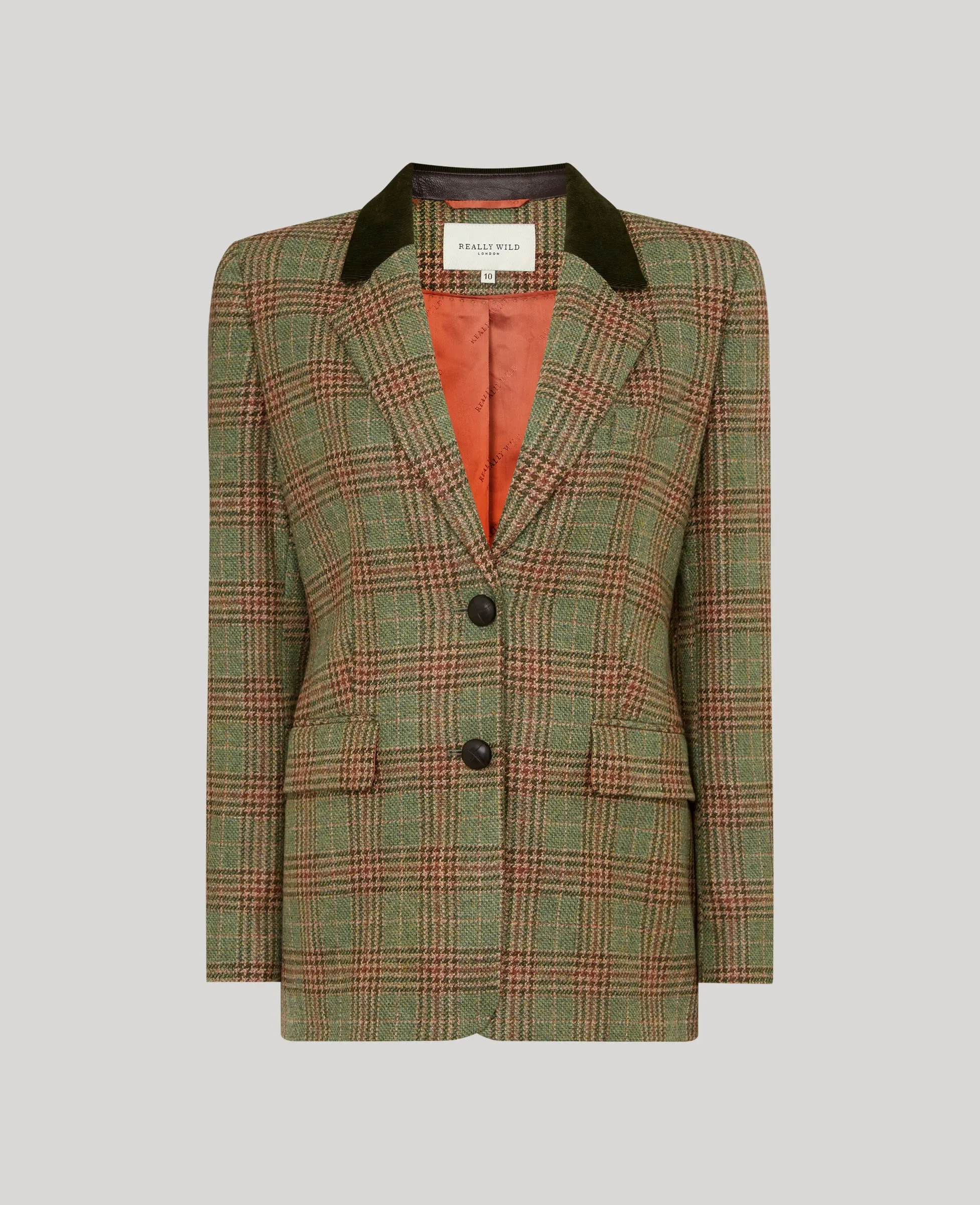 Wellington Tweed Longline Jacket ReflectiveDetails Midweight Layer