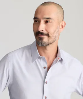 Wrinkle-Free Rubican Shirt Athleisure Wear Roll-Up Sleeve