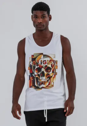 ABSTRACT VEST WHITE RecycledBlend