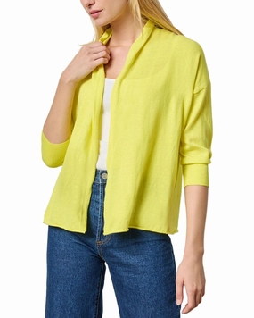 Lilla P Easy Open Linen-Blend Cardigan Comfy Appeal Cozy Fashion