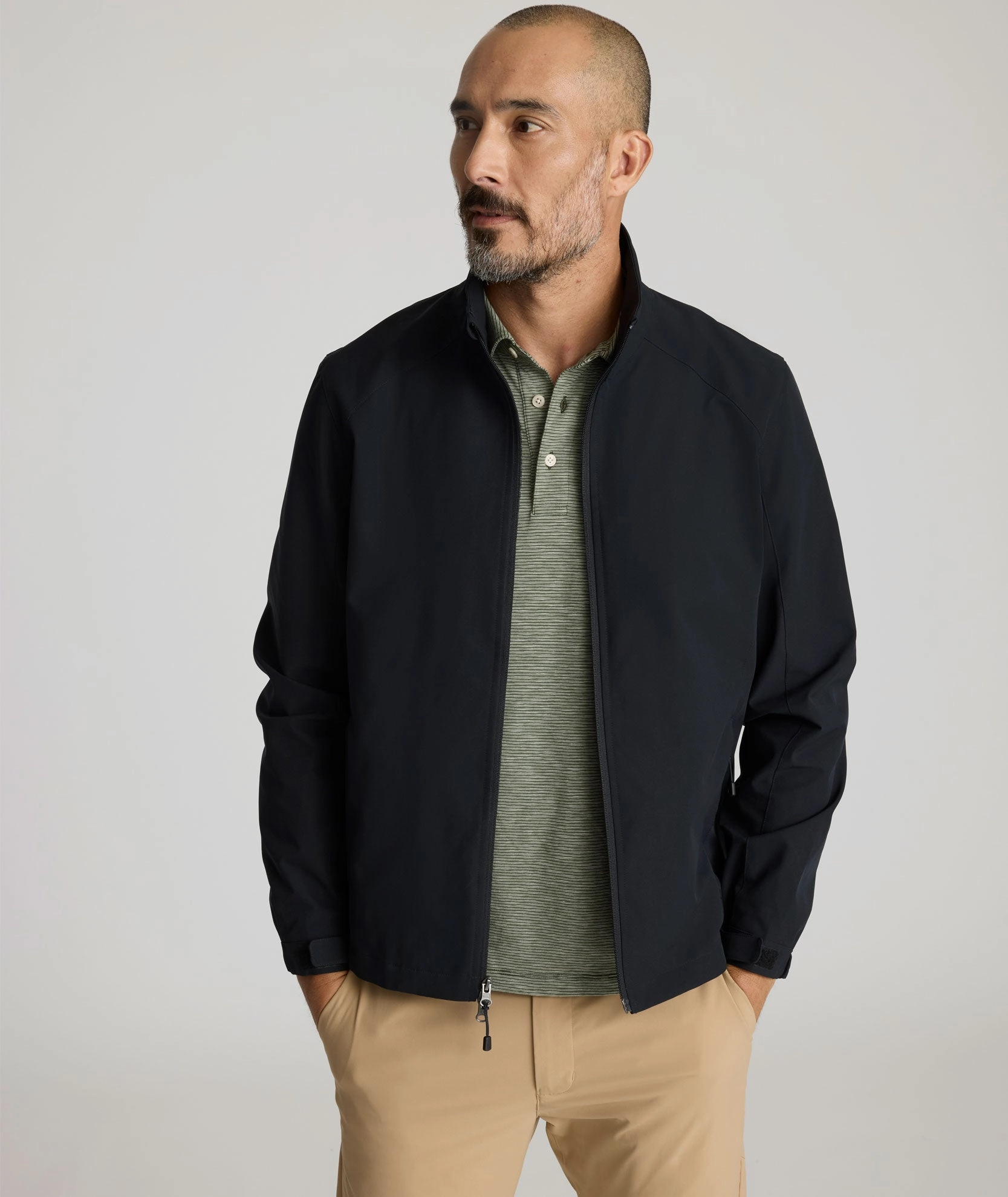 WrinkleFreeFinish Ergonomic Sleeve Shaping Performance Tech Jacket