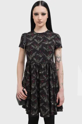 Gremlins After Midnight Skater Dress Tiered-Skirt