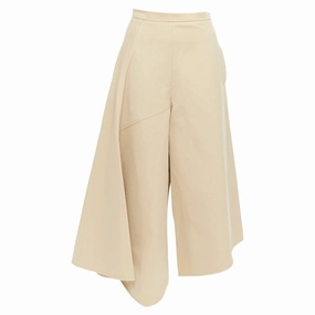 PORTS 1961 cotton asymmetric wide cropped culottes pants Effortless Look