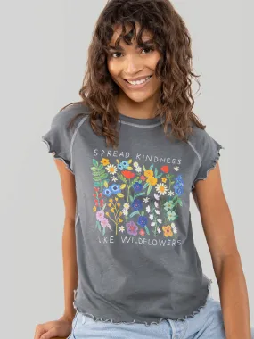 comfortable top Lily Cotton Short Sleeve Tee Shirt - Spread Kindness