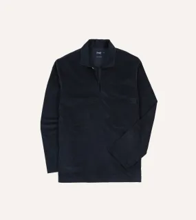 Spring Break Navy Needlecord Smock