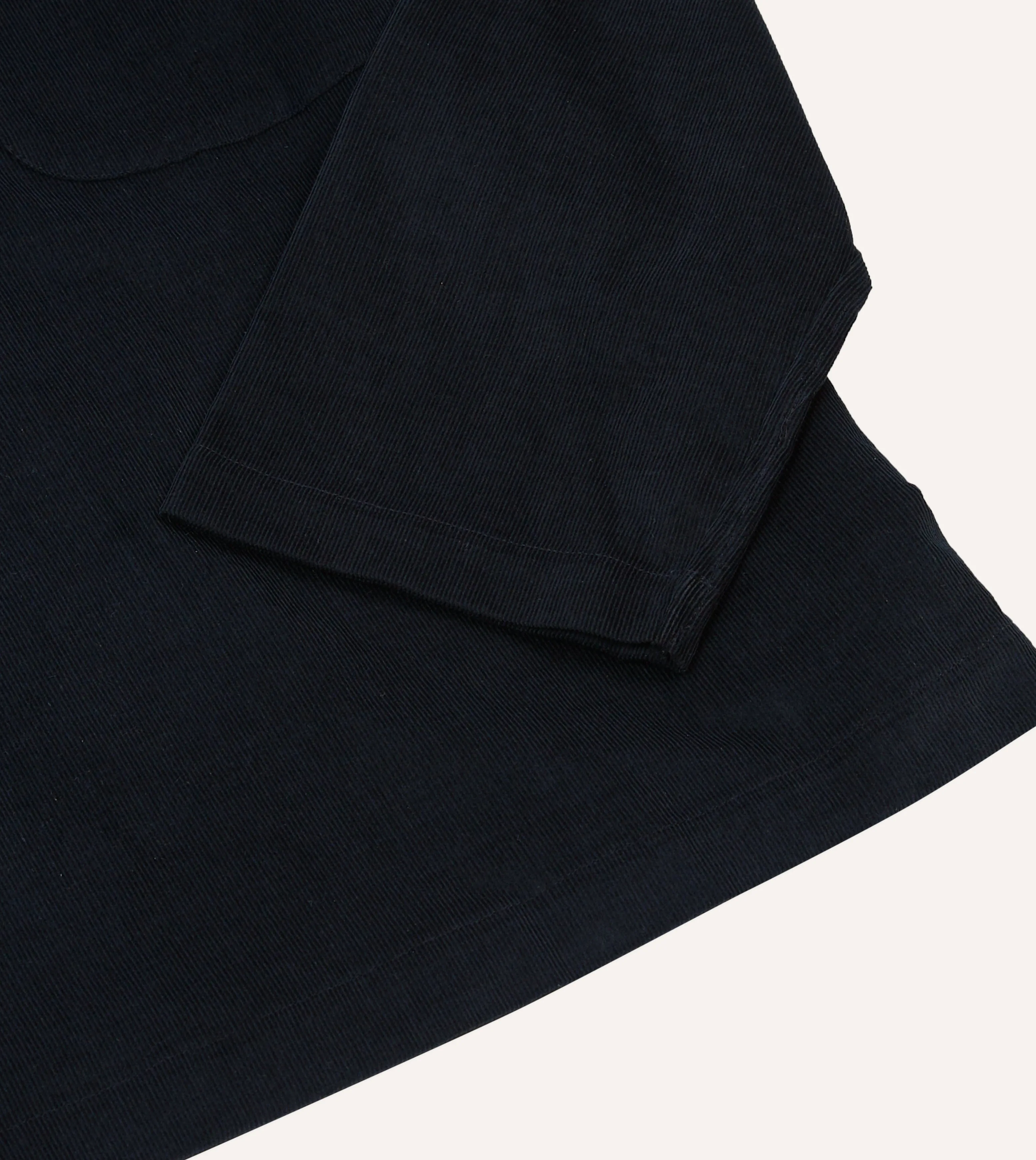 Navy Needlecord Smock All-day Comfort Stretchable Cloth