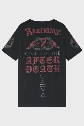 Simple Style Informal charm After Death Cycles T Shirt
