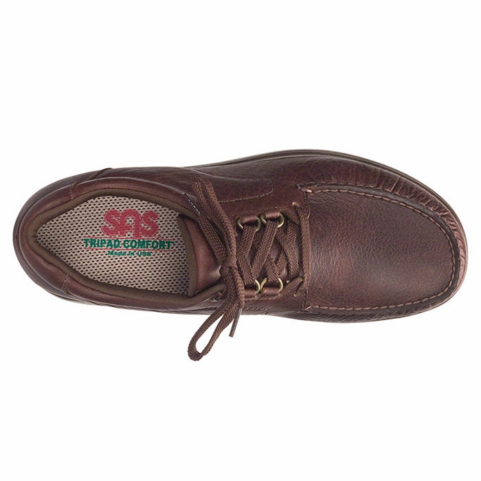 Blossom Hike Functional Style Mens SAS 'Bout Time Lace Up Loafer Mulch