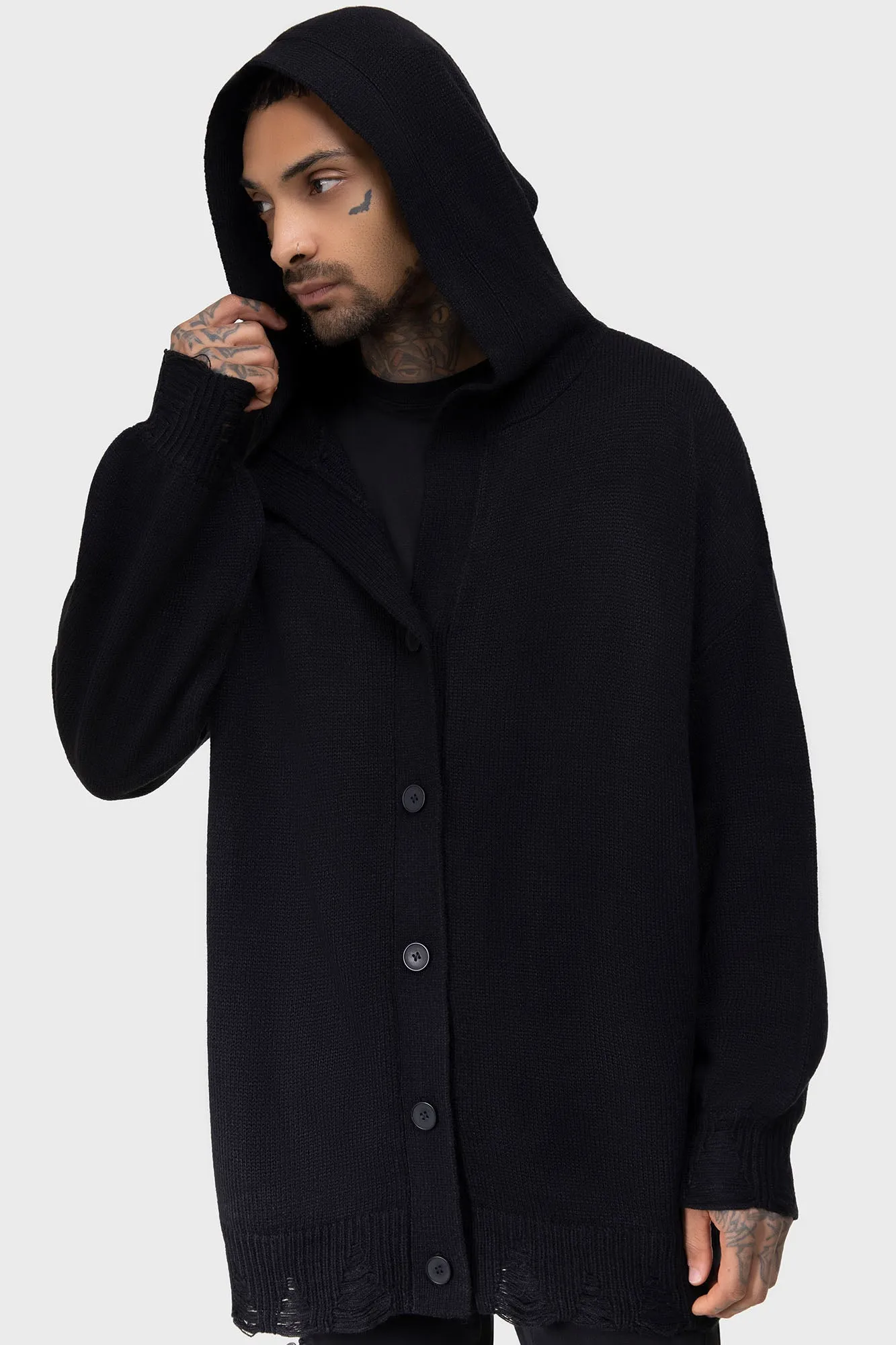 Darkmoor Academy Hooded Cardigan Calm Outfit