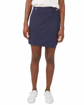 J.McLaughlin Aster Skort Leather Look Functional Detail