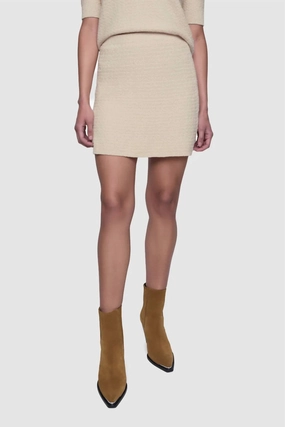 Cozy Feel Alai Mini Skirt In Chalk