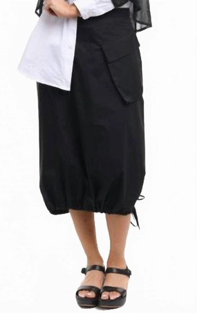 Alberta Skirt In Black Crochet Style