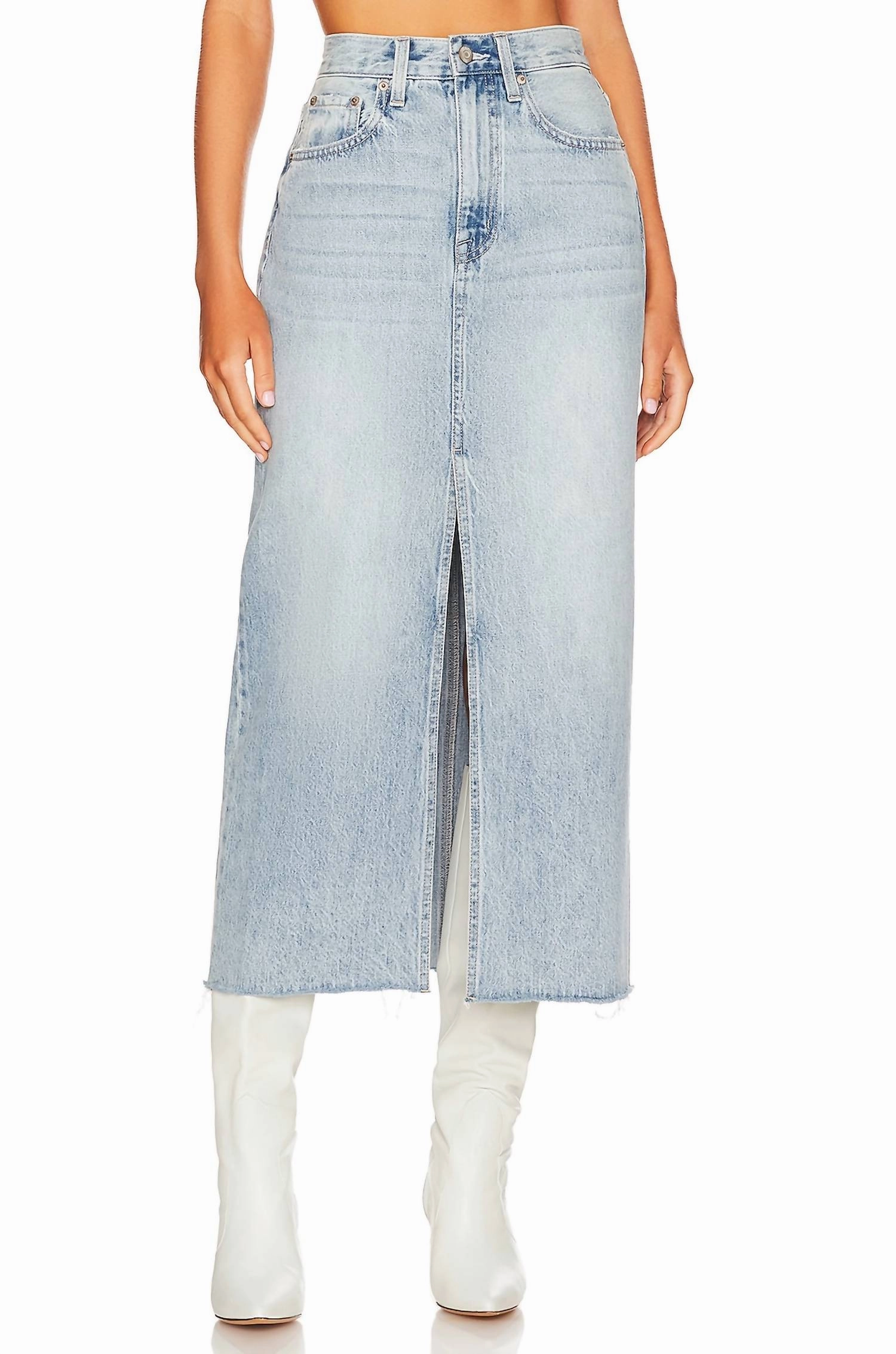 Light Comfort Fashion Fusion Alice High Rise Midi Skirt In Brooklyn
