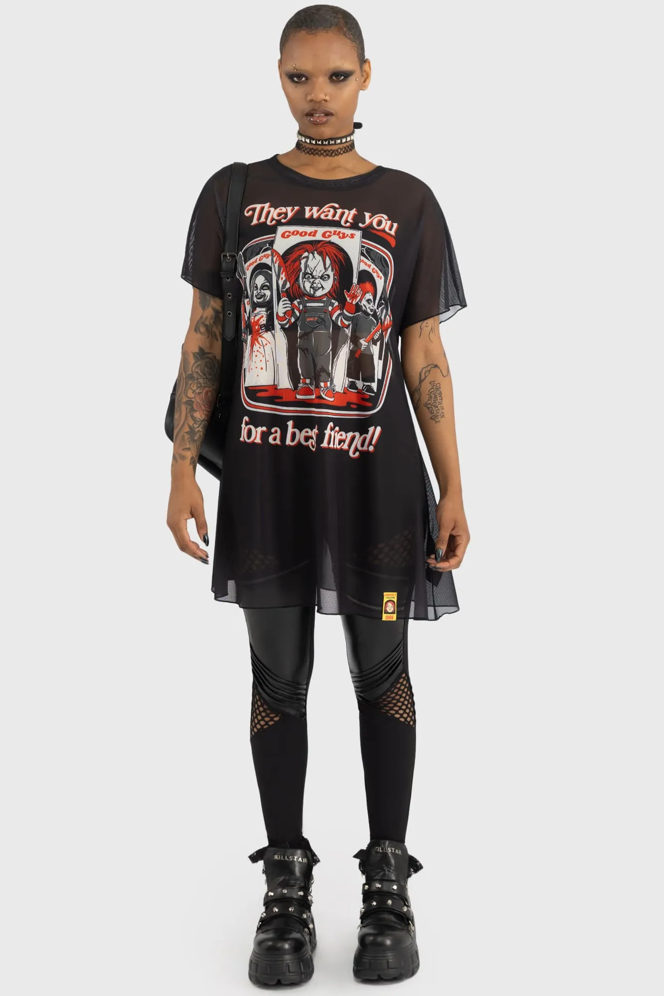 I'm Your Friend To The End Longline Top Casual Comfort Fit