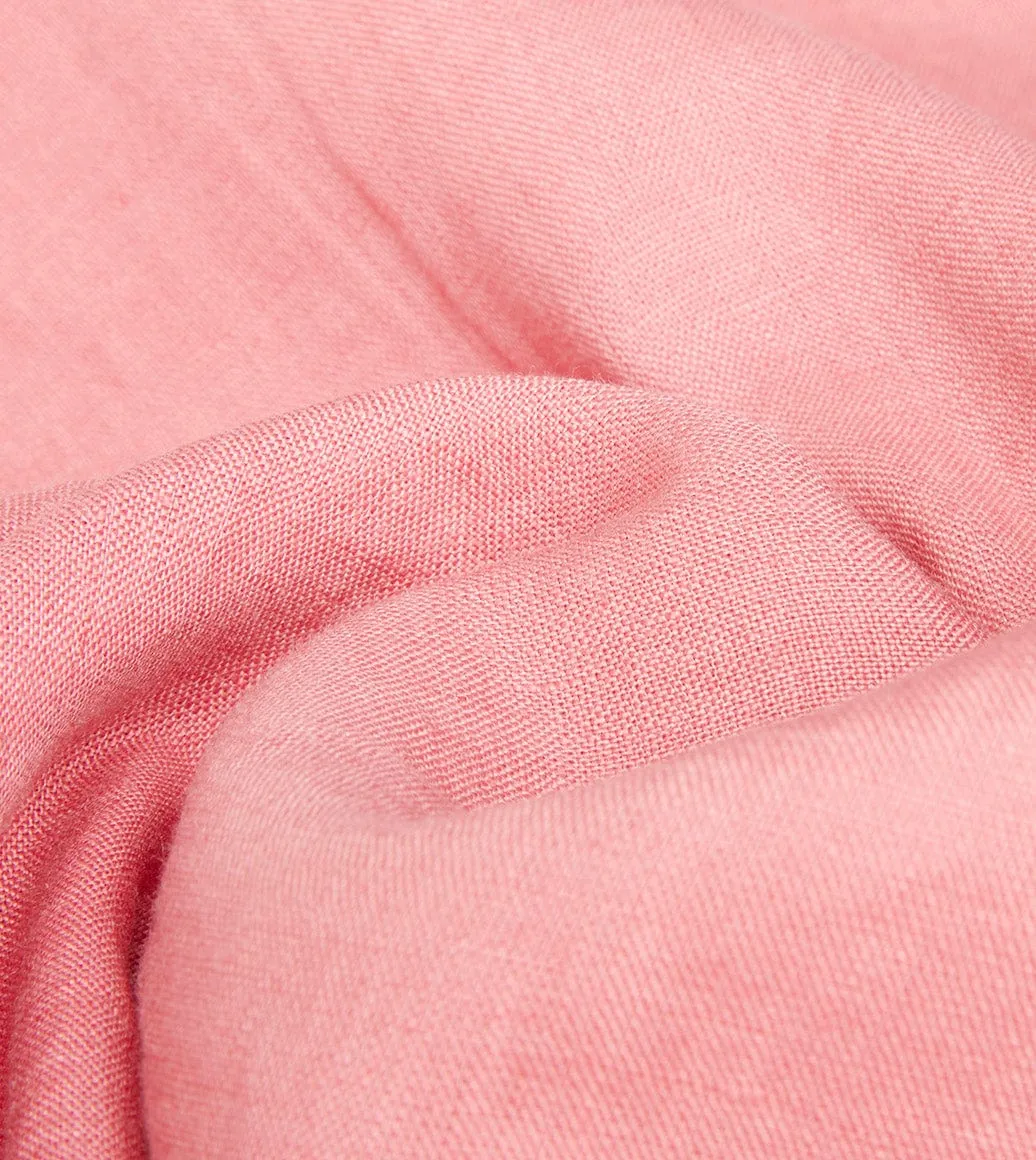 Pink Linen Spread Collar Shirt Comfort Wear Premium Finish