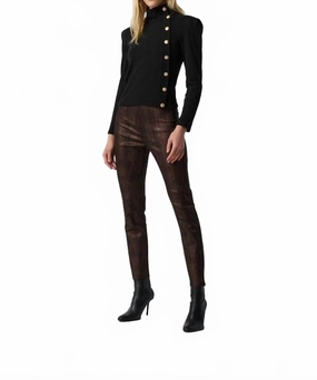 All Buttoned Up Sweater In Black Casual Knit Wear