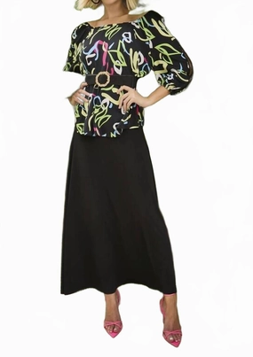 Knit Skirt In Black Breezy Outfit