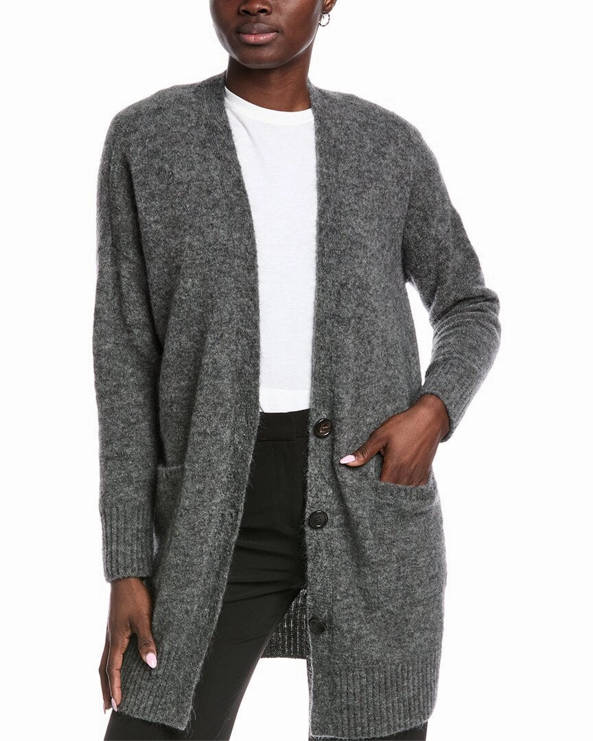 Chilly Chic Fashionable Comfort EILEEN FISHER Wool & Mohair-Blend Cardigan