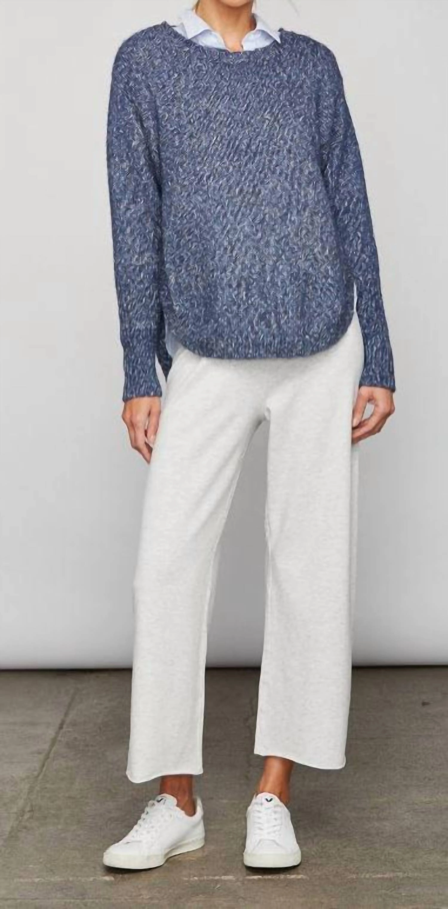 Chilly Day Wear Alder Sweater Military Blue