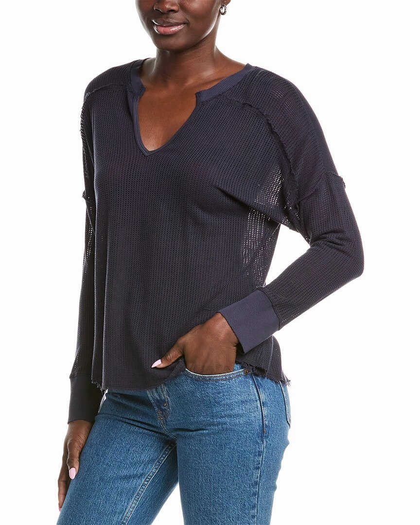 XCVI Wearables Mesh Bullock Pullover Layering Style