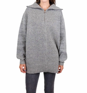 Cozy Style Alma Knit Sweater In Dark Grey