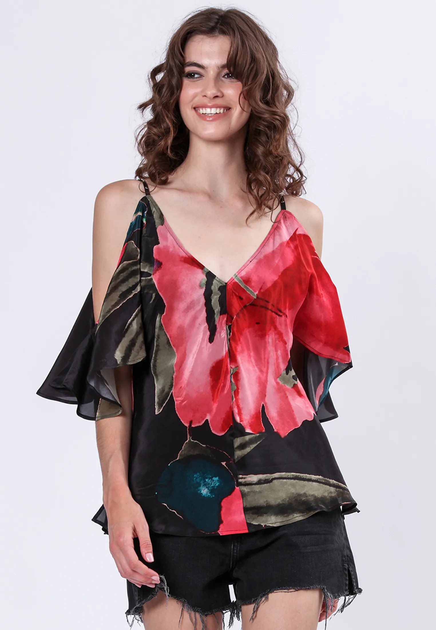 AMETRINE TOP PRIME PINK Fashionable Wear Adjustable Hem