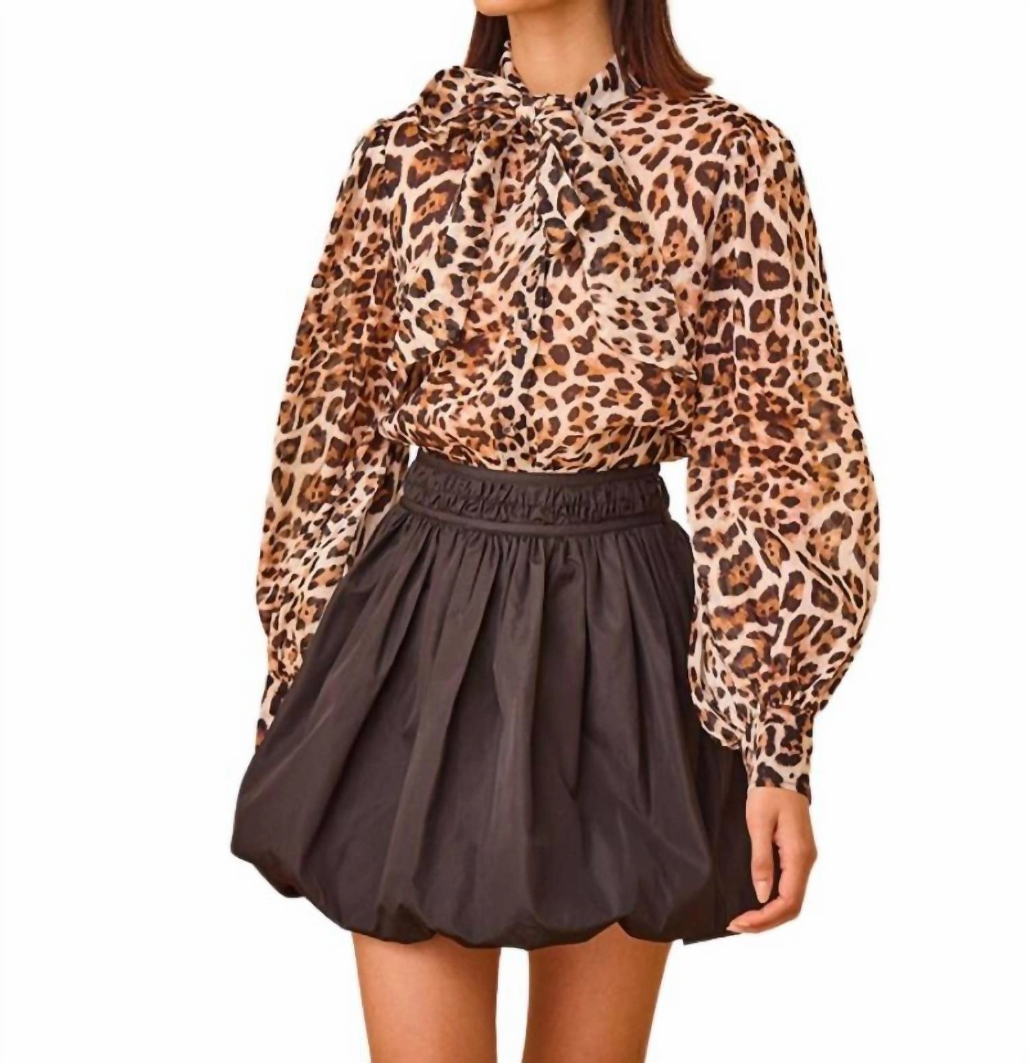Angelina Skirt Onyx In Black Bold Edge