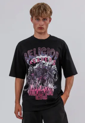 Fashion and Comfort Rayon blend RELIGION REAPERS JET BLACK