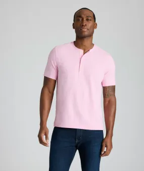 Jersey Slub Short-Sleeve Henley Chic Vibes Active Wear