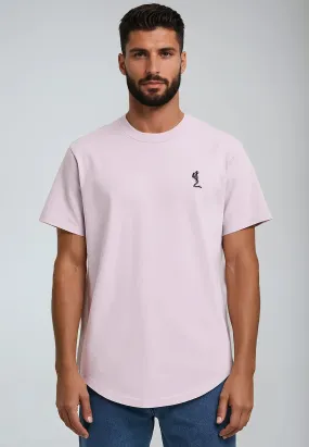 FlexibleCollarOptions ESSENTIAL CURVED HEM LAVENDER T-SHIRT
