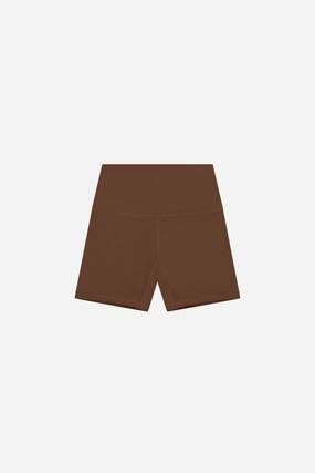 YK Move Sculpt Bike Shorts | Brown Daily Wear No Slip Gripper