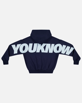 Big Back Hoodie | Navy Ice thermal fabric