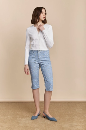 Chill Comfort Budget - friendly Floral print push up capri