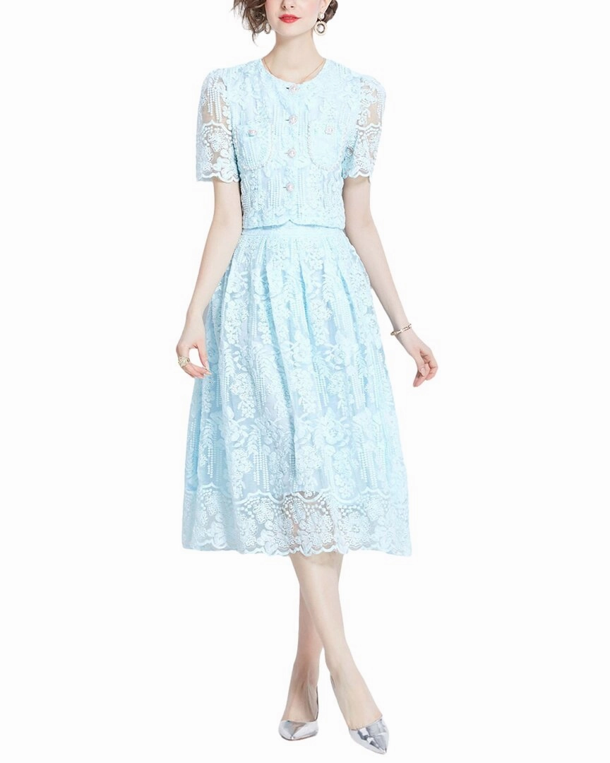 Thermoregulating Fabric Breezy Style Kaimilan 2pc Top & Skirt Set