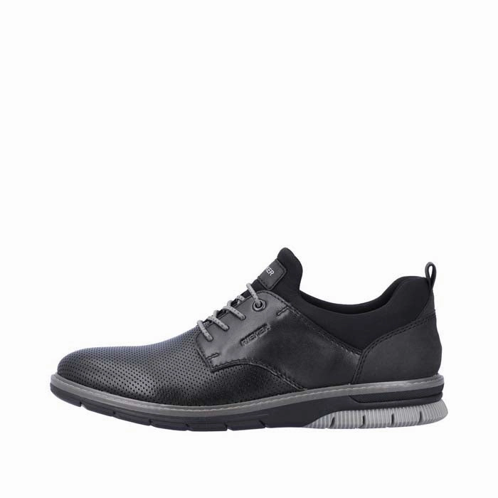 Stretchable Material Outfit Upgrade Mens Rieker Dustin in Black/Black/Black