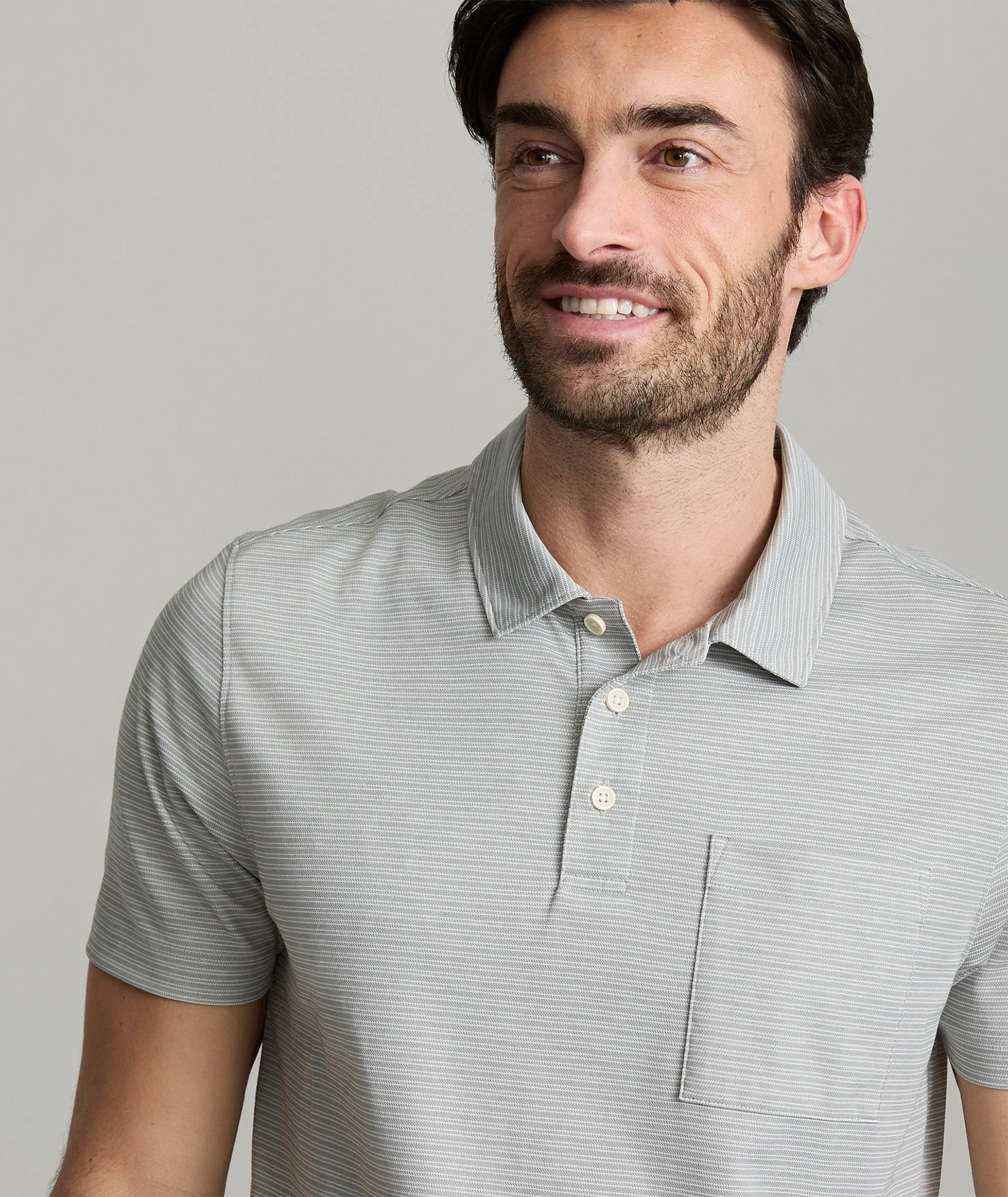 Striped Performance Polo Timeless Style Yarn Dyed Collar