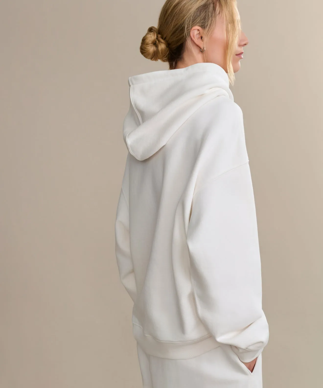 Bay Hoodie Tonal Stitching Detail