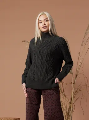 Elastic hemline Dallas Sweater - Black