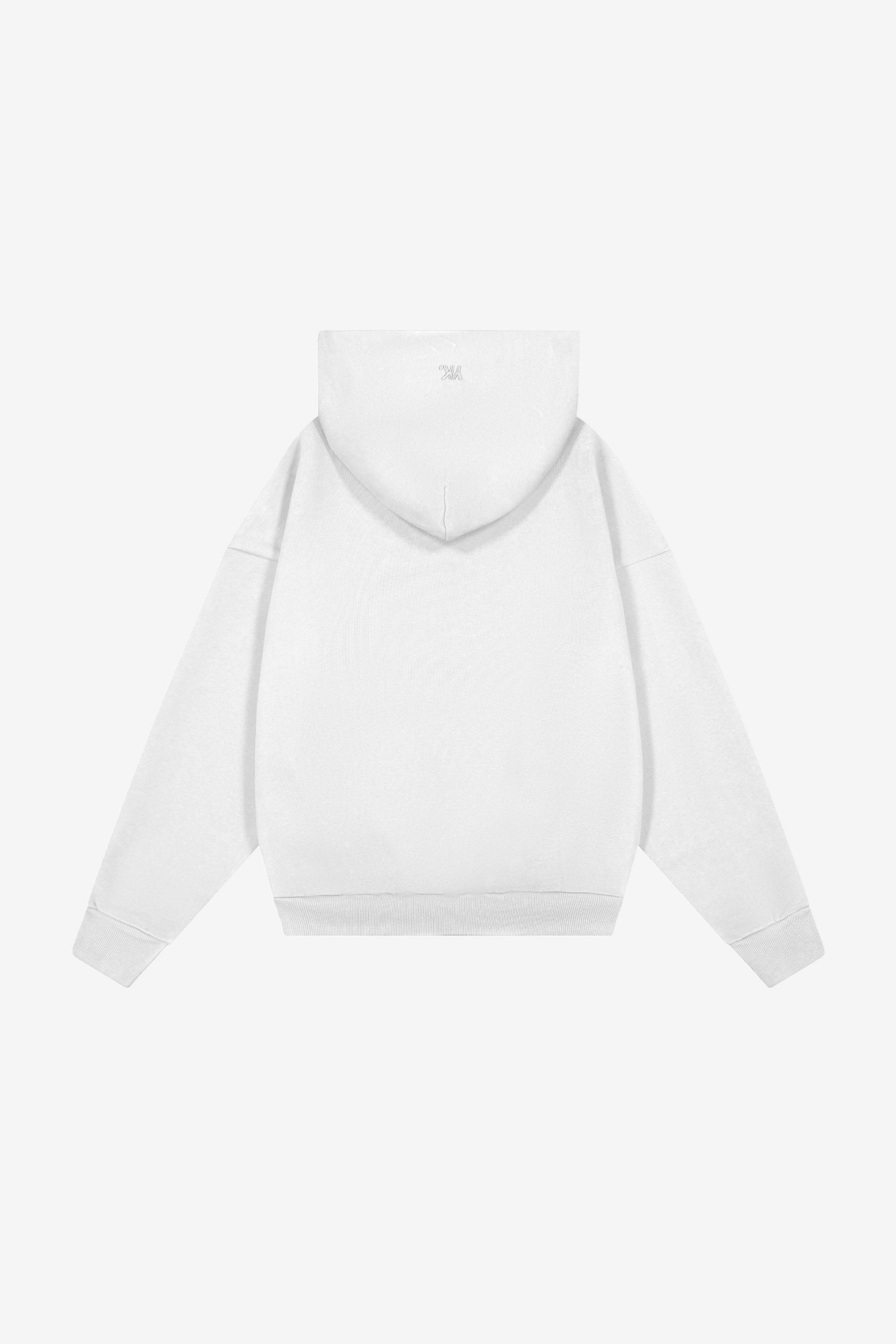 Slim Fit Contour Teen Fashion Nothing Hoodie | Cloud White