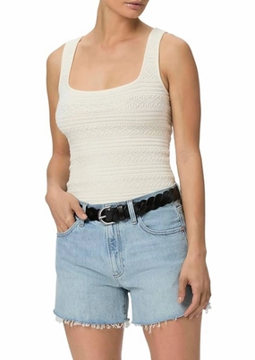 Archie Raw Hem Jean Short In Denim Simple Mood