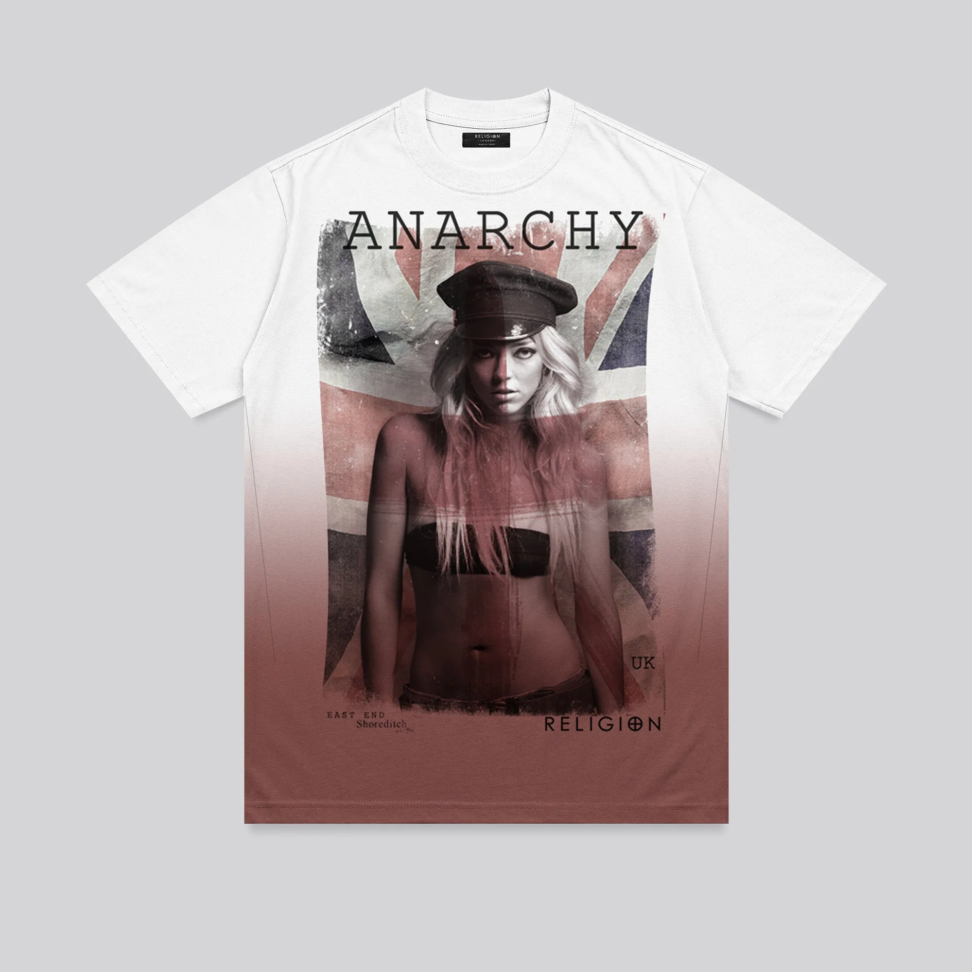 Street Outfit ANARCHY T-SHIRT WHITE & RED