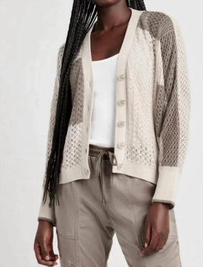 Flexible Design Machine washable Audrey Cardigan In Neutral Multi