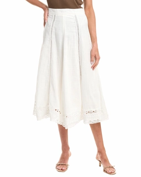 Avantlook Lace Hem Midi Skirt Chill Vibe Seamless Design