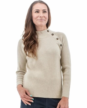 Aventura Tilly Sweater Women's SM (4-6) Gray Cotton Rib Knit Mock Neck JDM210 Soft Wear