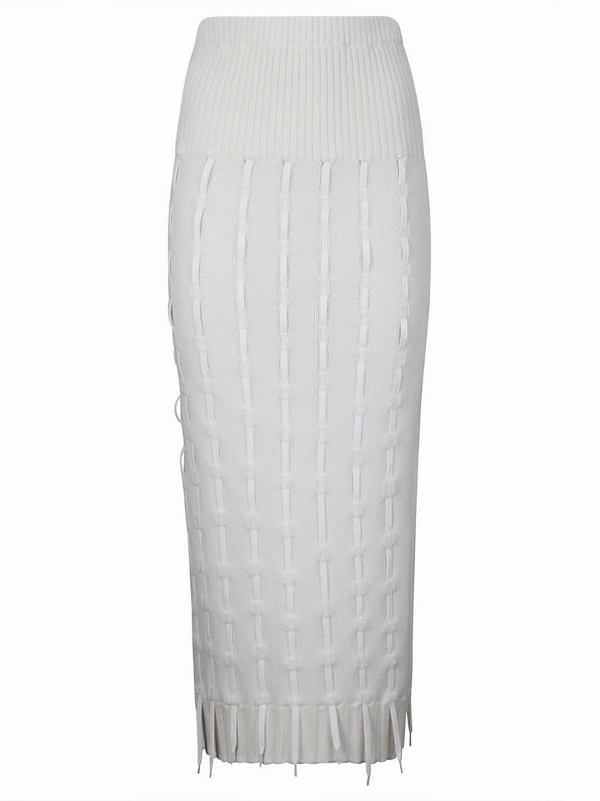 Budget Friendly Easy Layer Elegant High-Waisted Wool Skirt